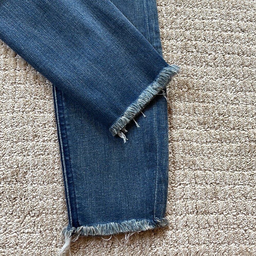 Express Skinny High Rise Distressed Jeans - Picture 7 of 8